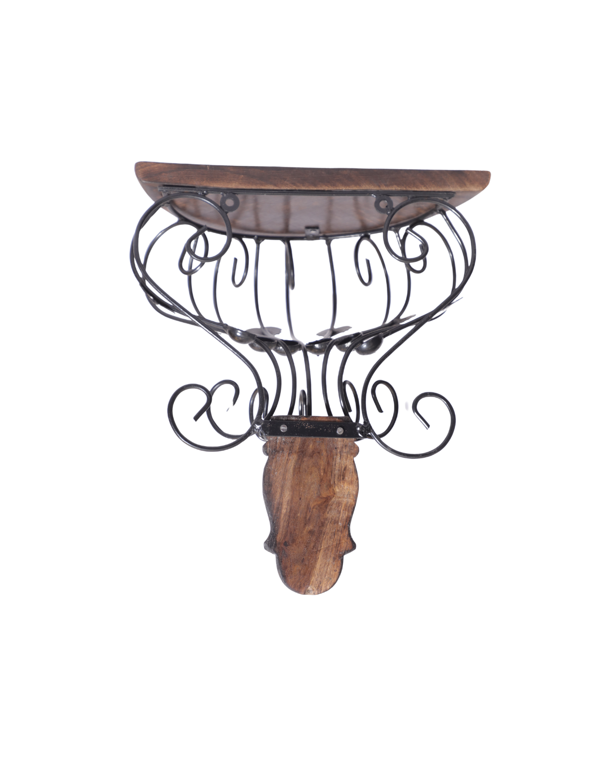 Wooden & Iron Wall stand