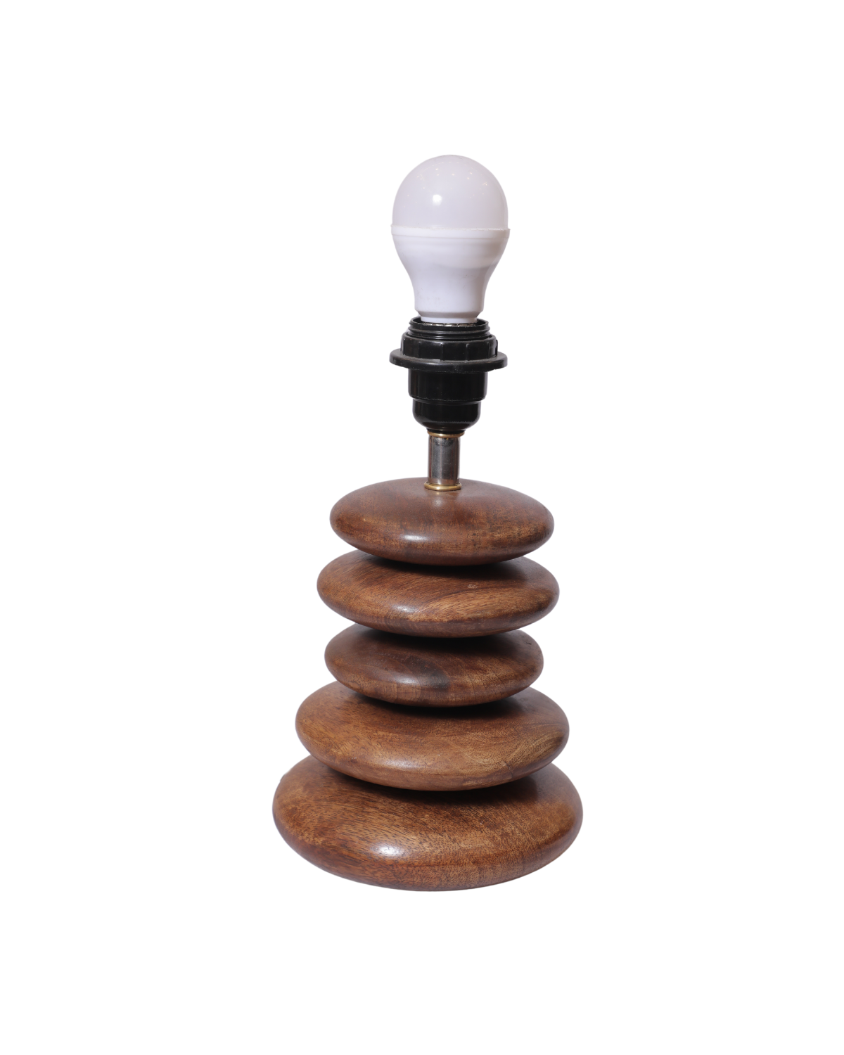 Wooden Lamp pebble M/W