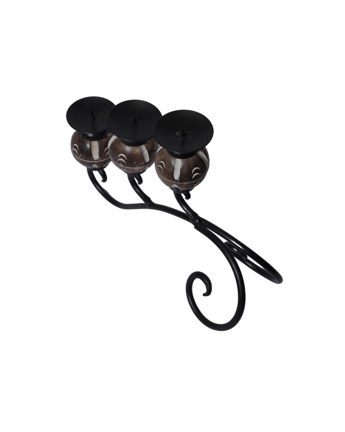 Iron Black Candle holder