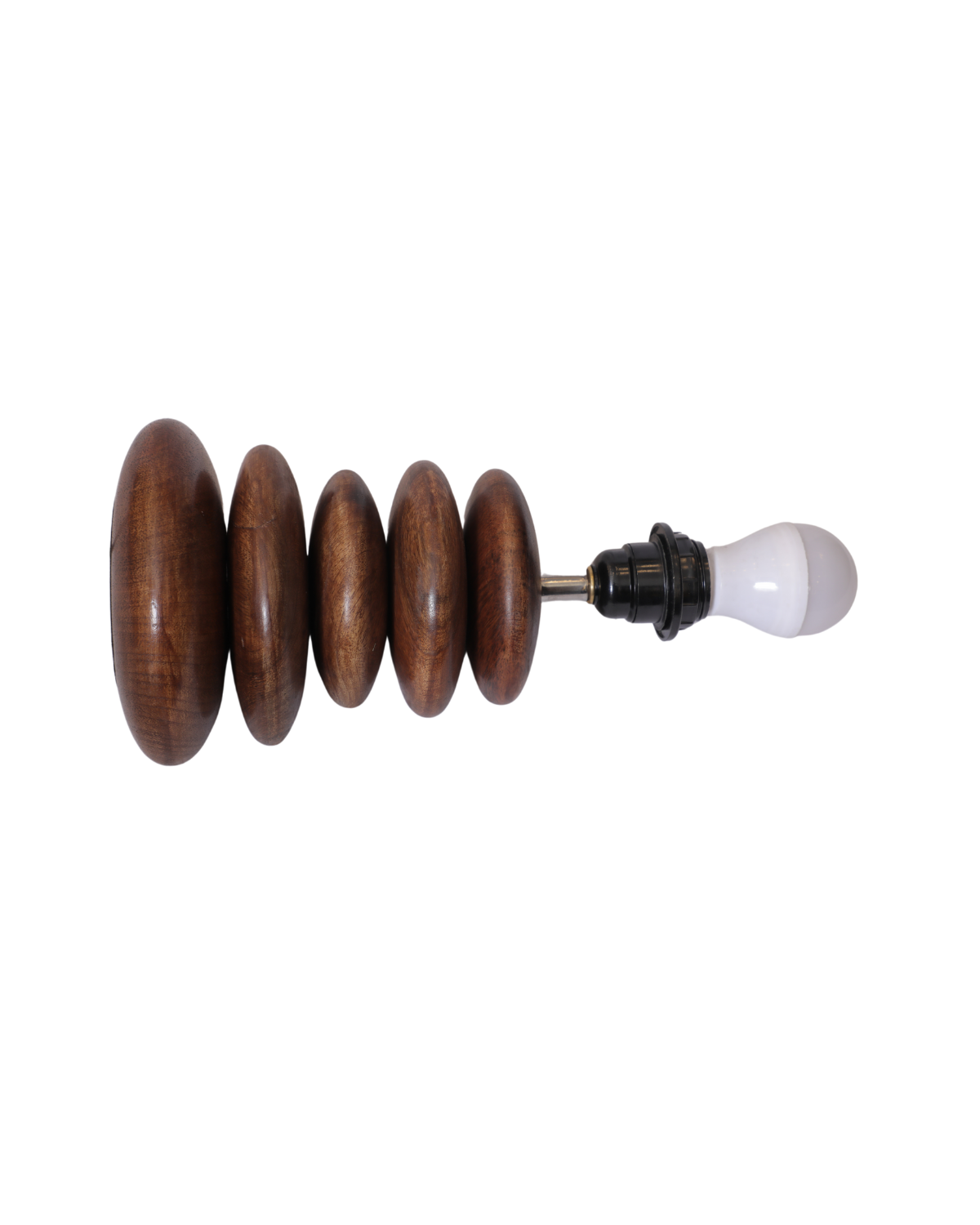 Wooden Lamp pebble M/W