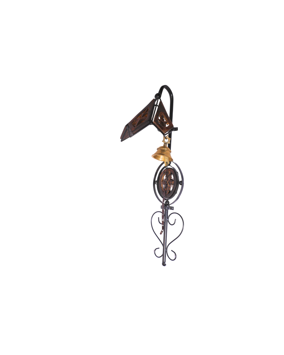 Wooden Iron Doorbell