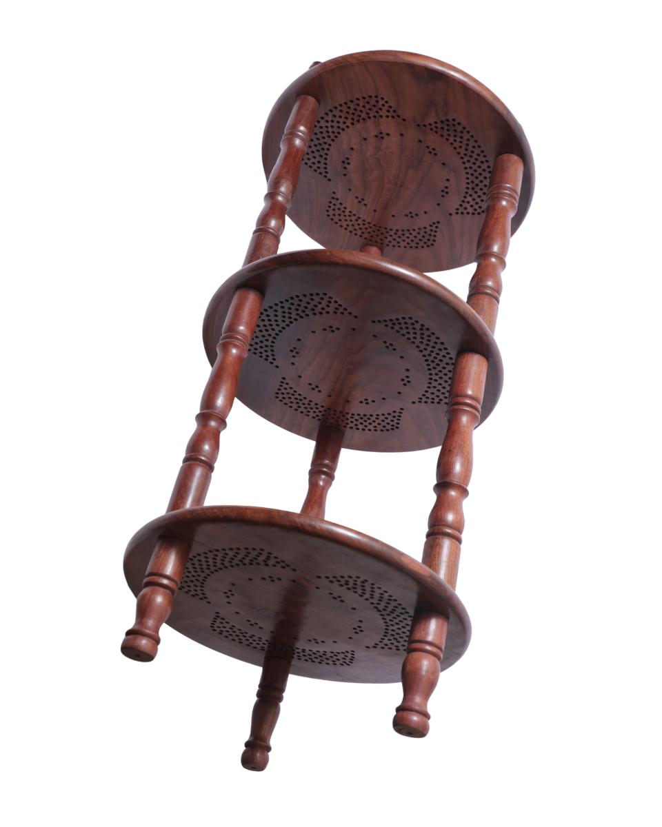 Sheesham Round Corner Table