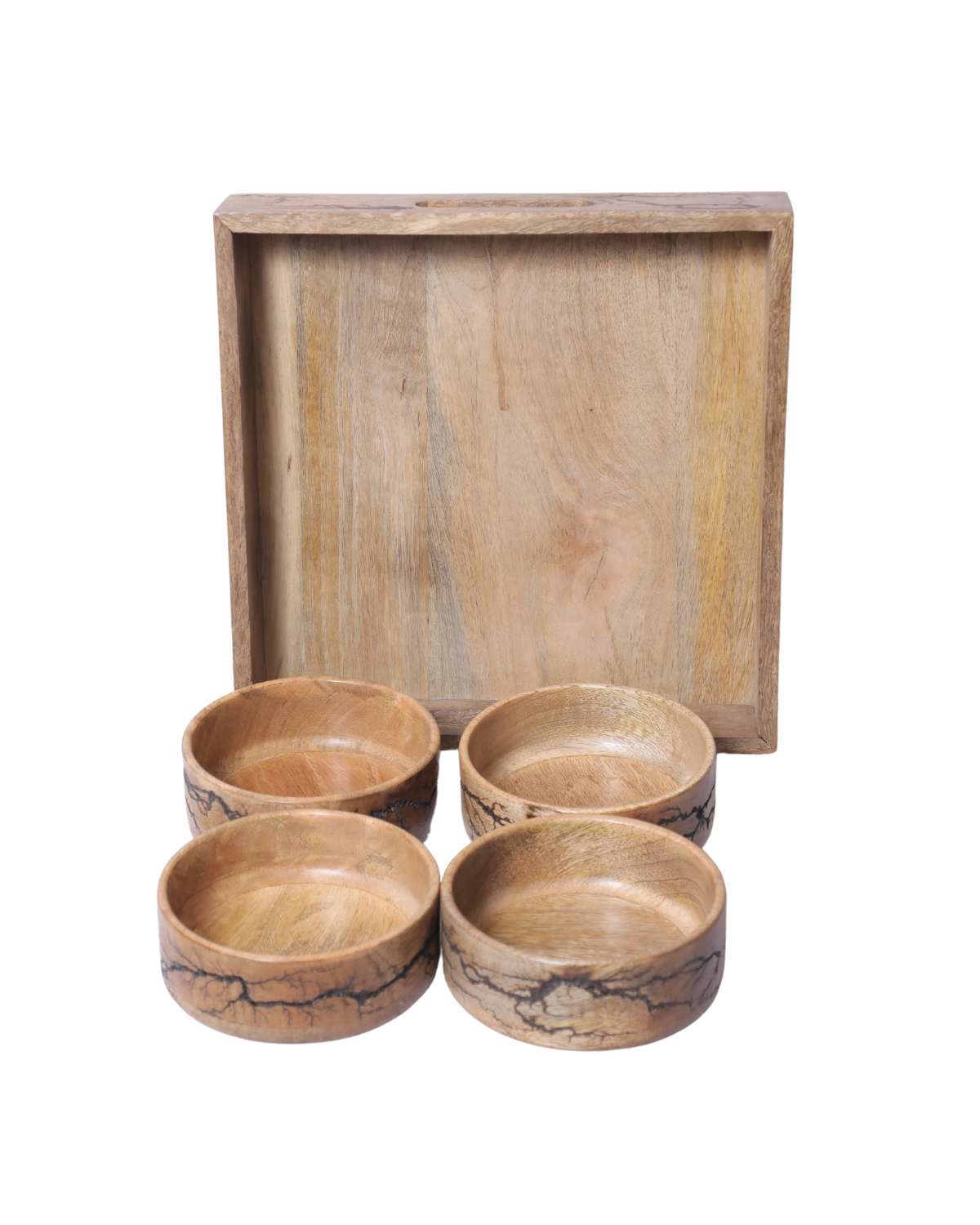 Tray with bowl - 4 pc