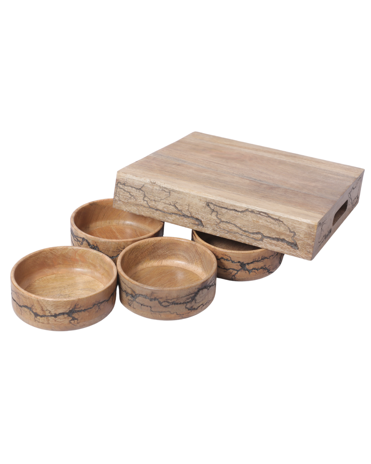 Tray with bowl - 4 pc