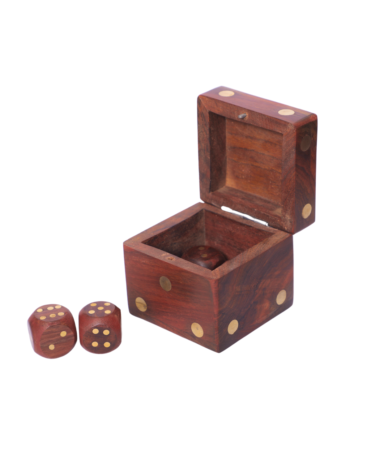 Wooden Box Dice Game for Kids