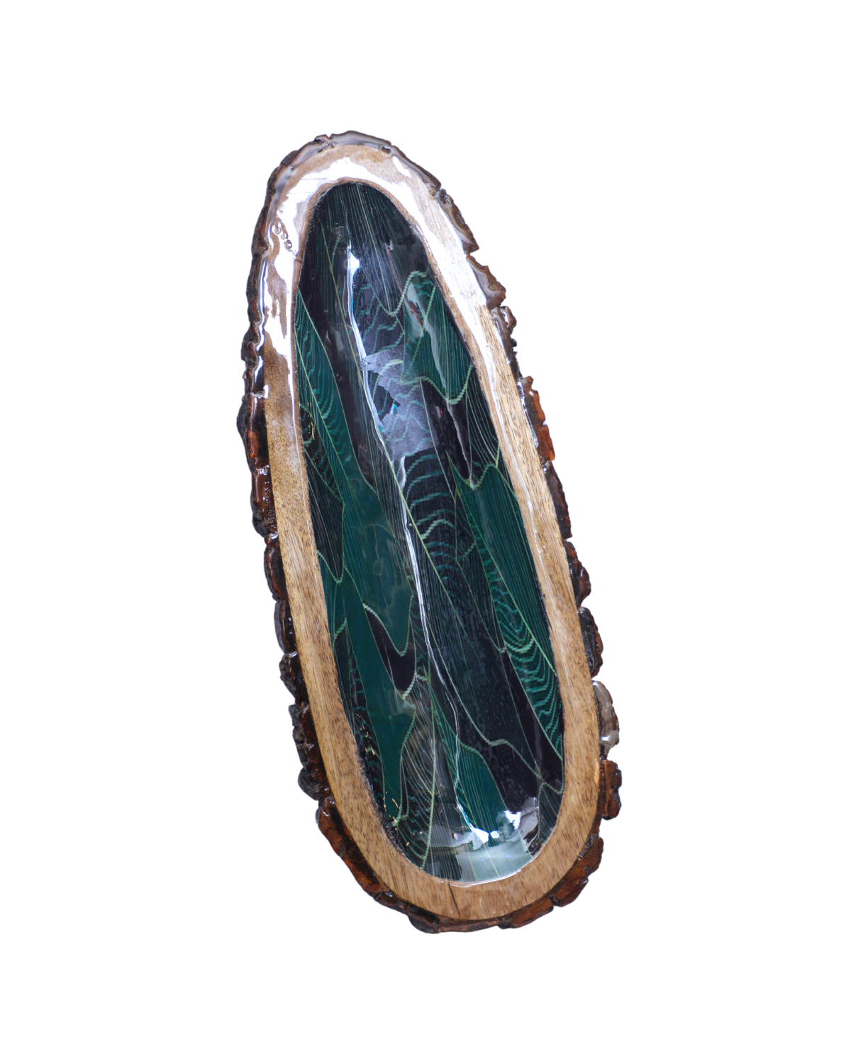 Wooden Epoxy Papaya Tray