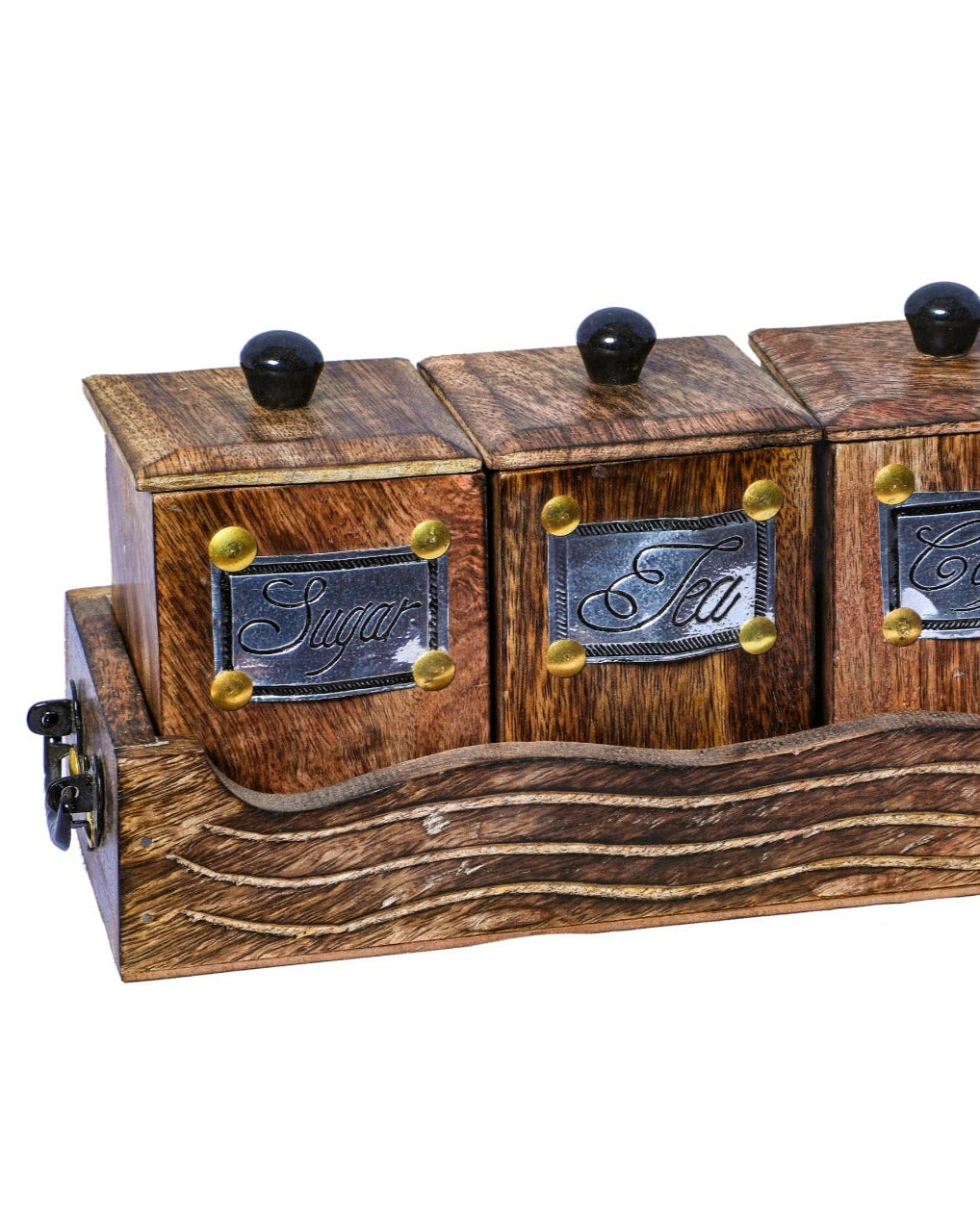 Wood Sugar Coffee Set