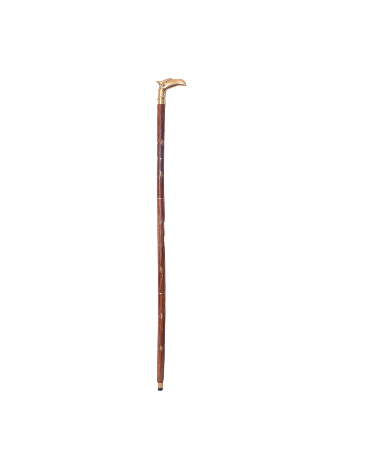 Diamond Brass Walking Stick