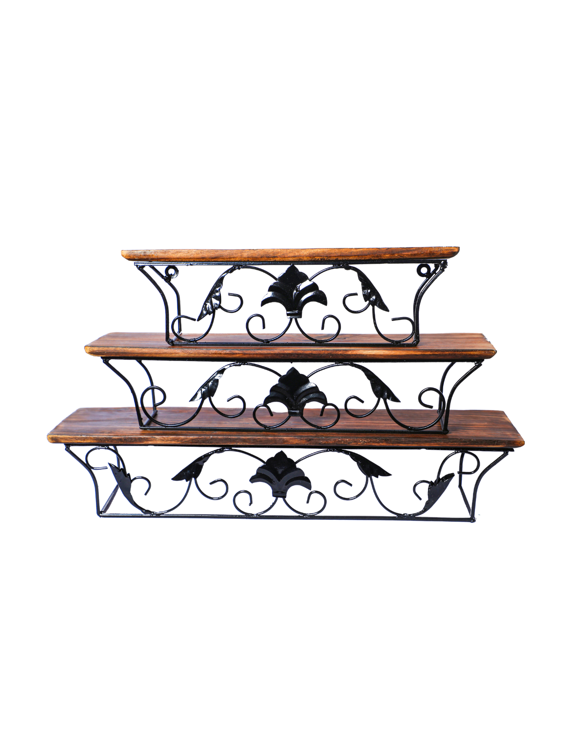 Wall Mounted Iron Shelf with 3