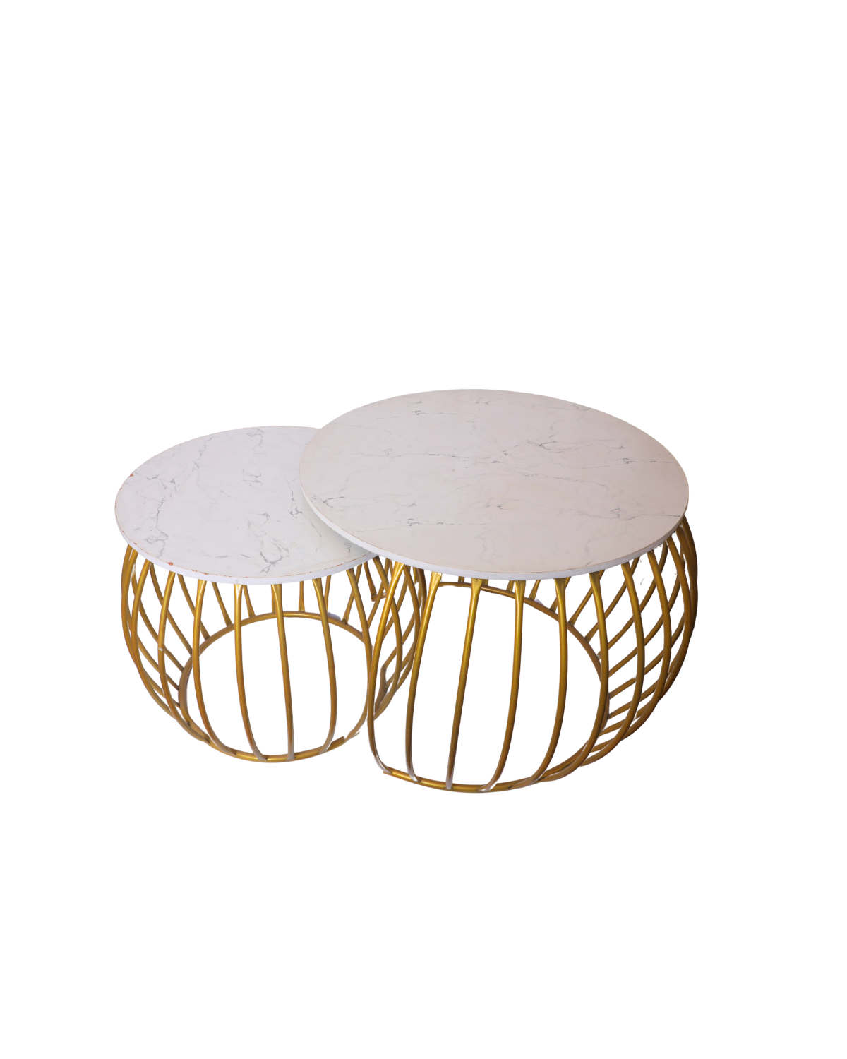 Round Golden Table Set