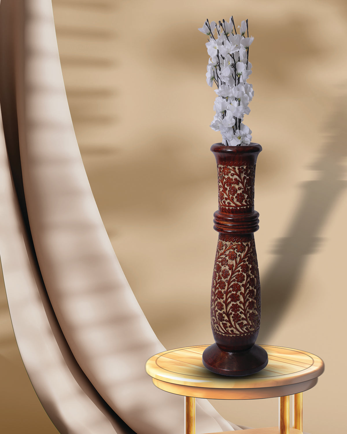 Wooden Vase (20 inch, Cutter)
