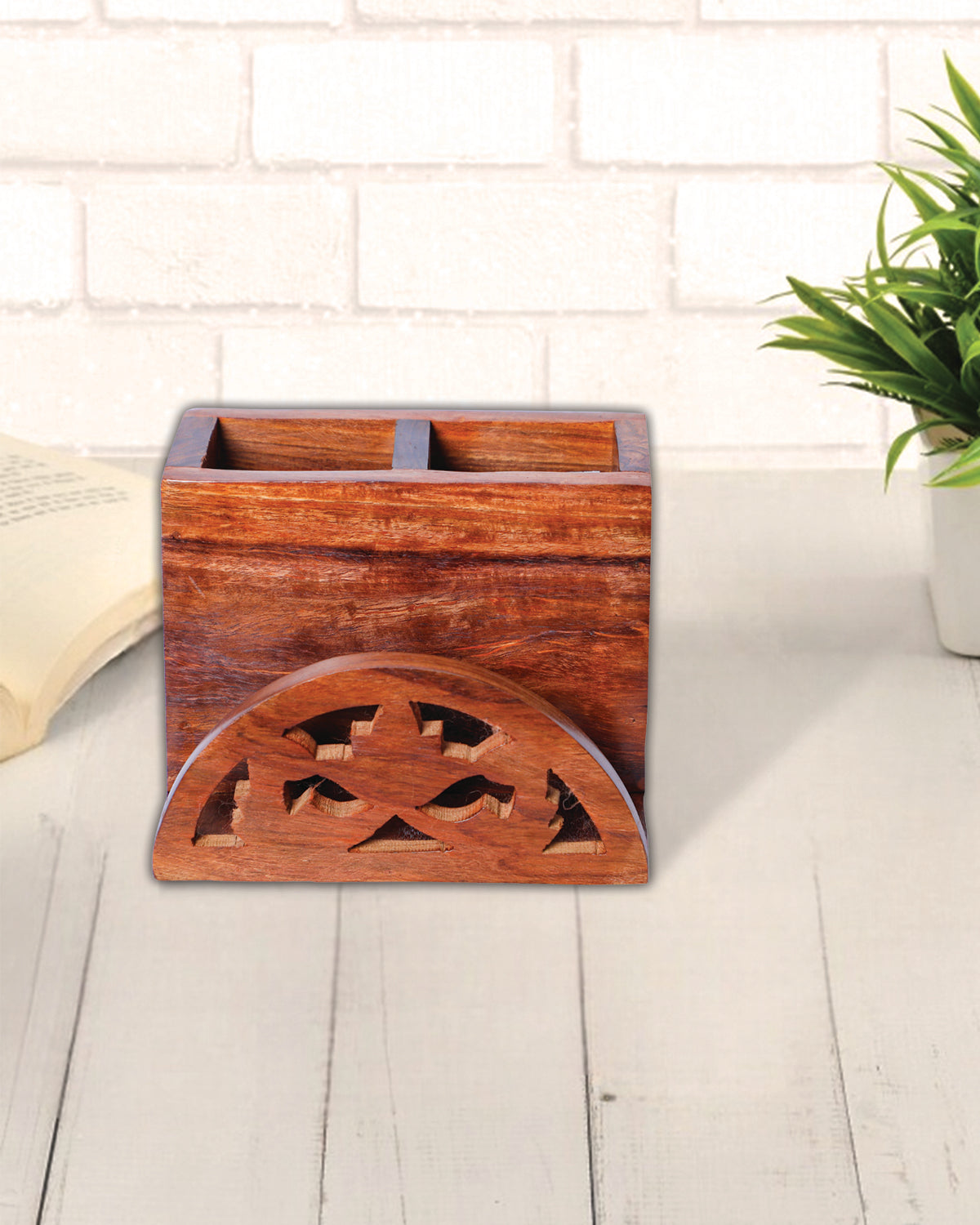 Wooden Cutlery Caddy,