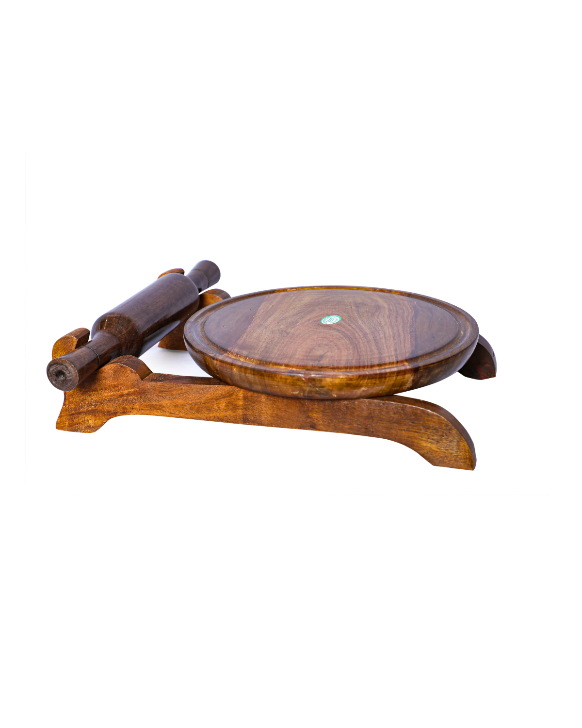 Wooden Chakla Belan Set with Stand