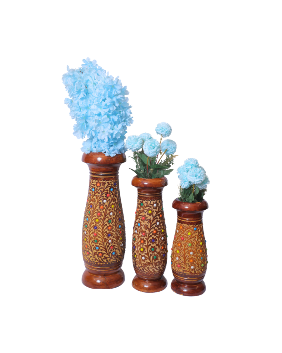 Wooden pot set big