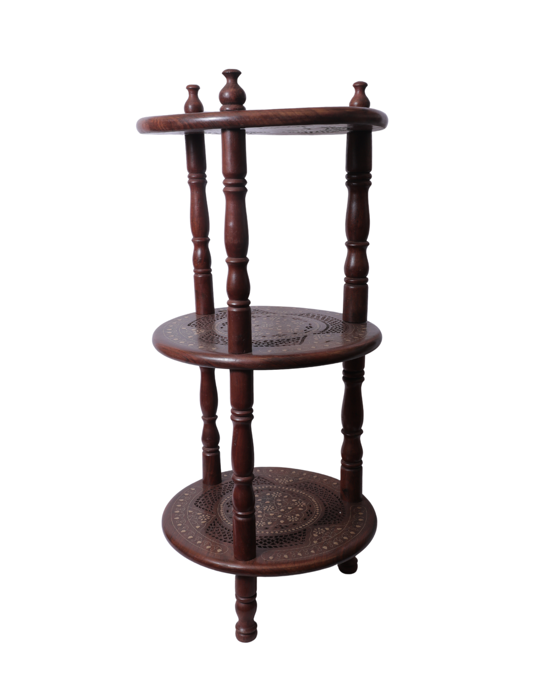Wooden (Sheesham) Round Corner Table