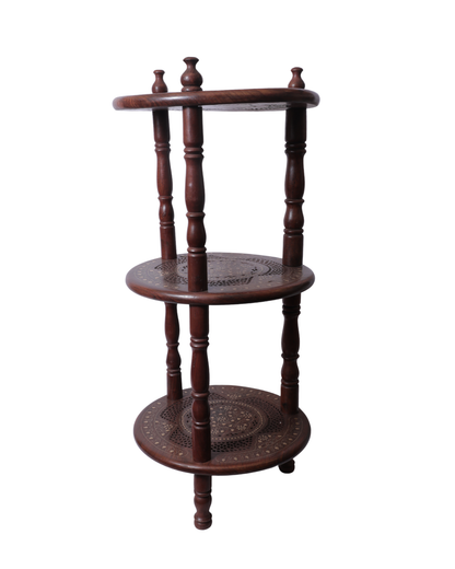 Wooden (Sheesham) Round Corner Table