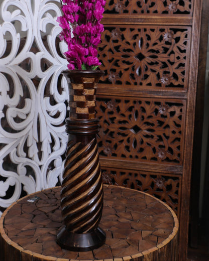 Wooden Vase  (20 inch, Cutter)