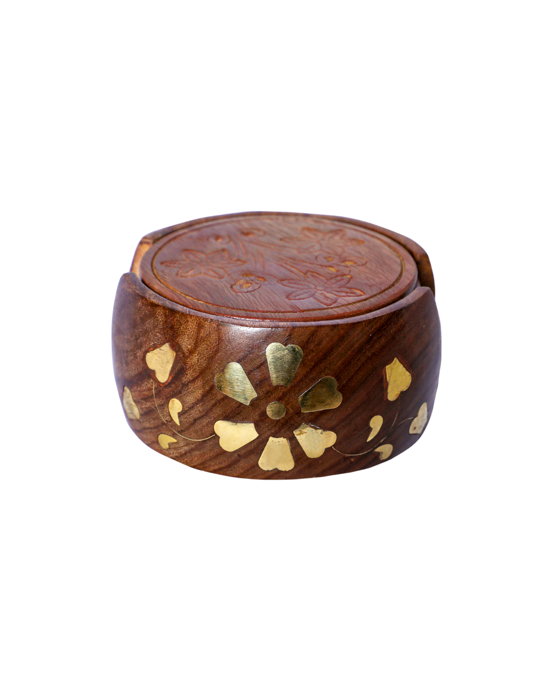 Brass Coaster Set