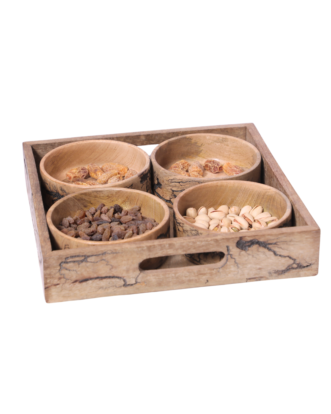 Tray with bowl - 4 pc