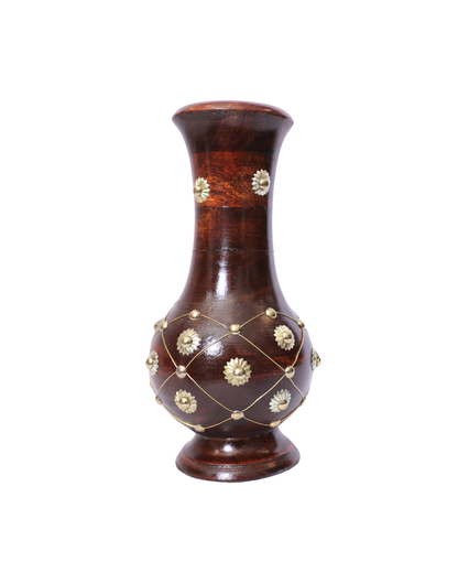 Round Wooden Flower Pot