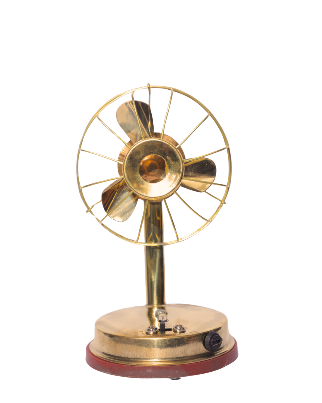 Silver Brass Toy Fan