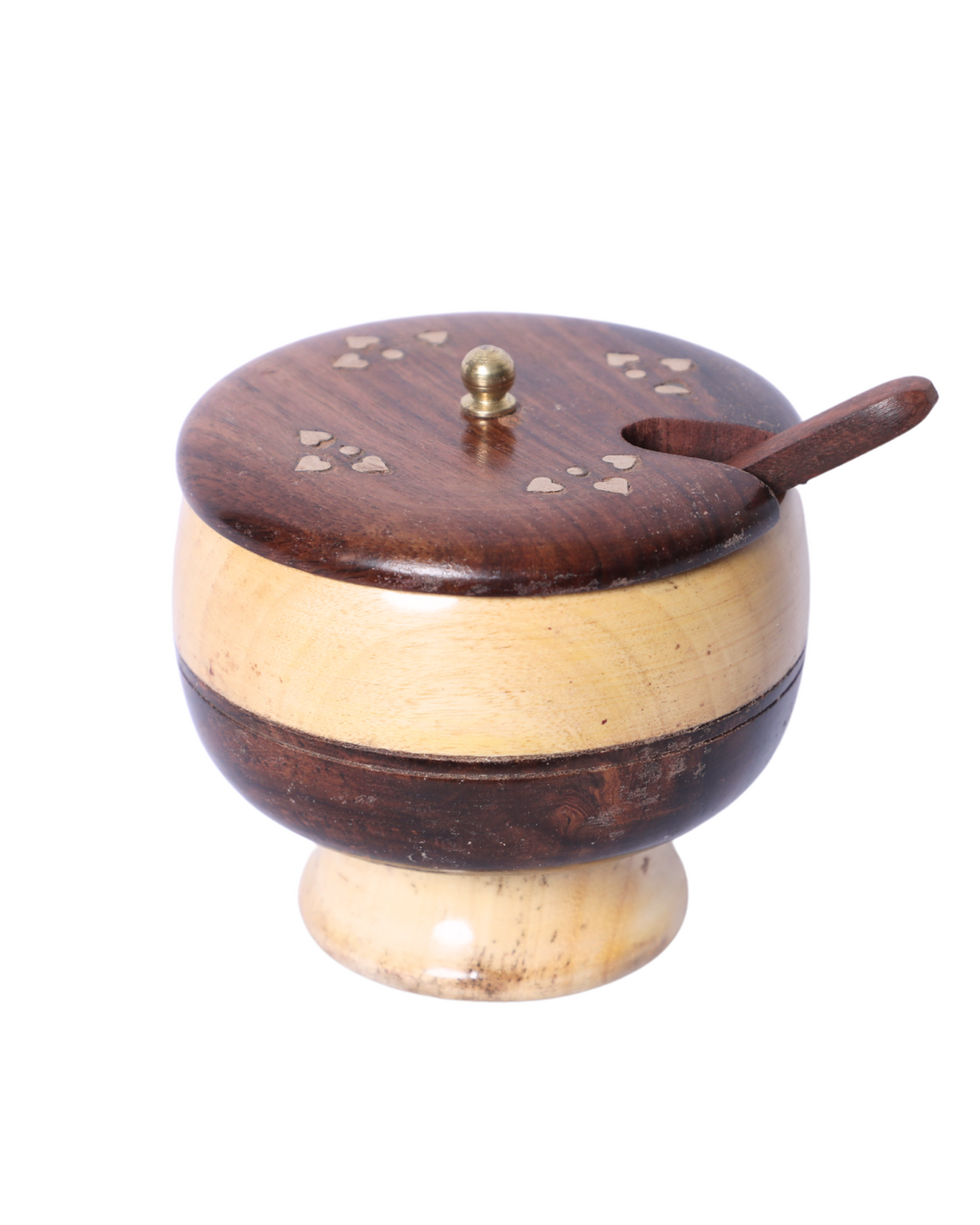 Wooden Sugar Pot