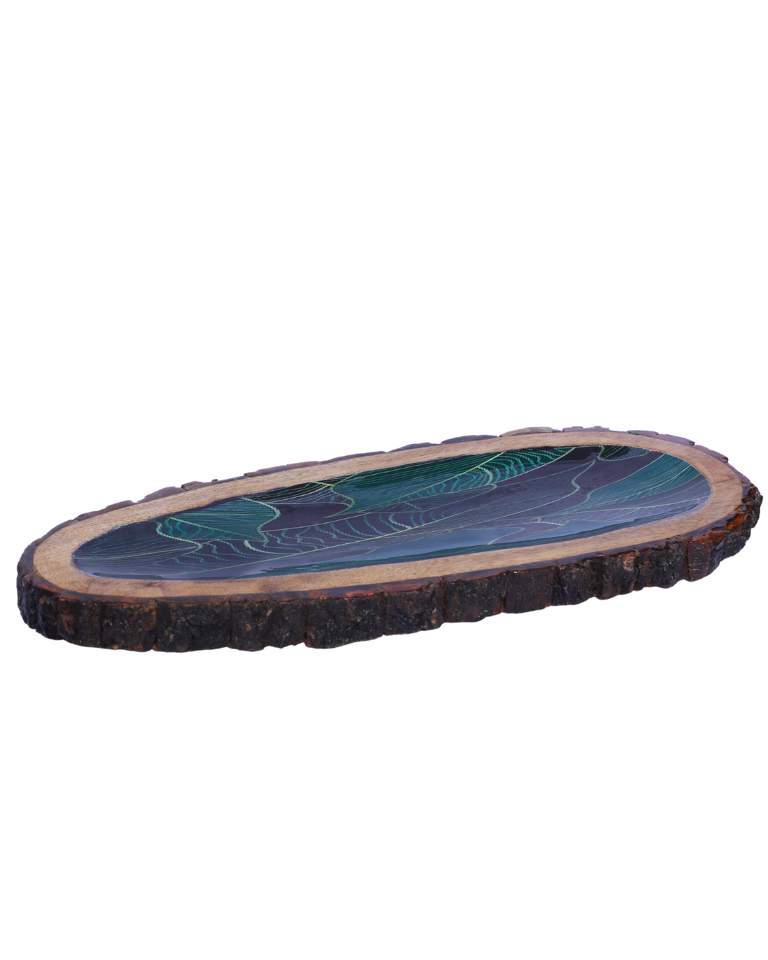 Wooden Epoxy Flower Tray