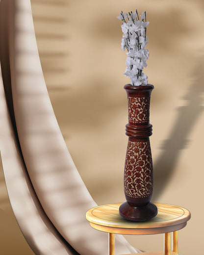 wood flower pot
