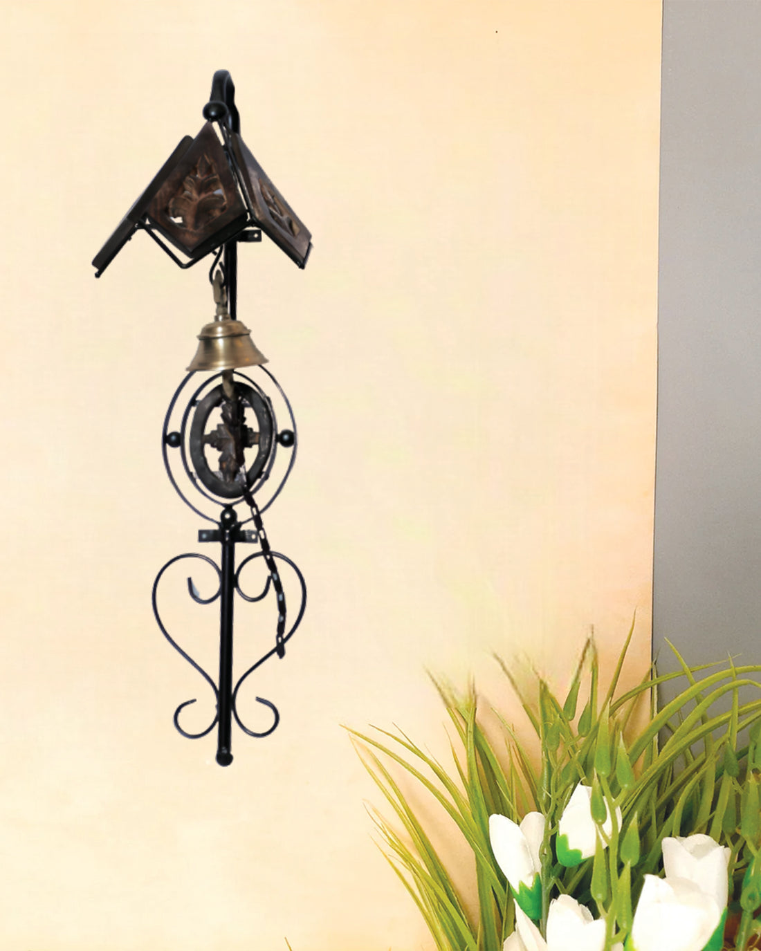 Wooden Iron Doorbell