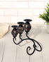 Wood Black Candle holder