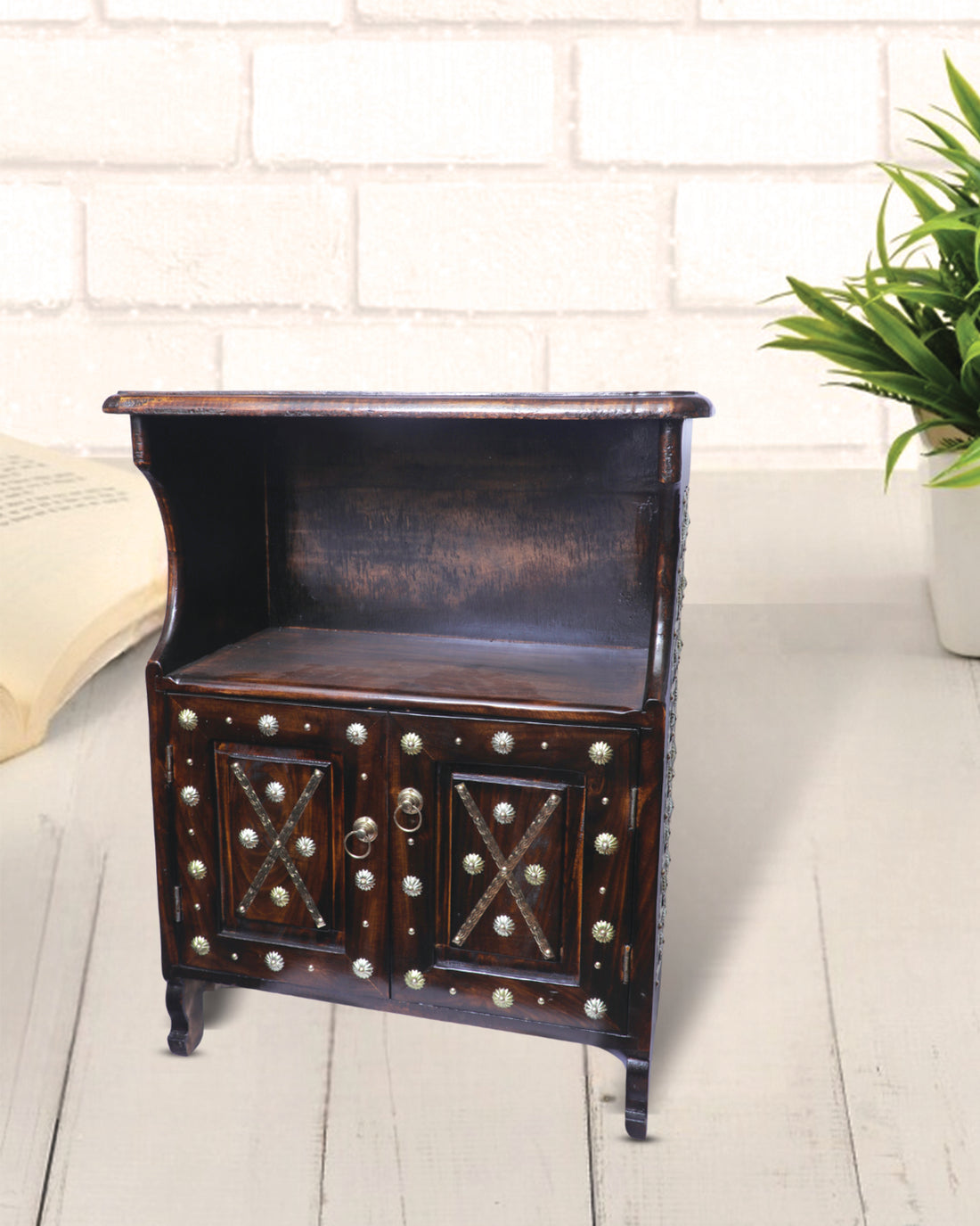 wooden rack shelf drawers
