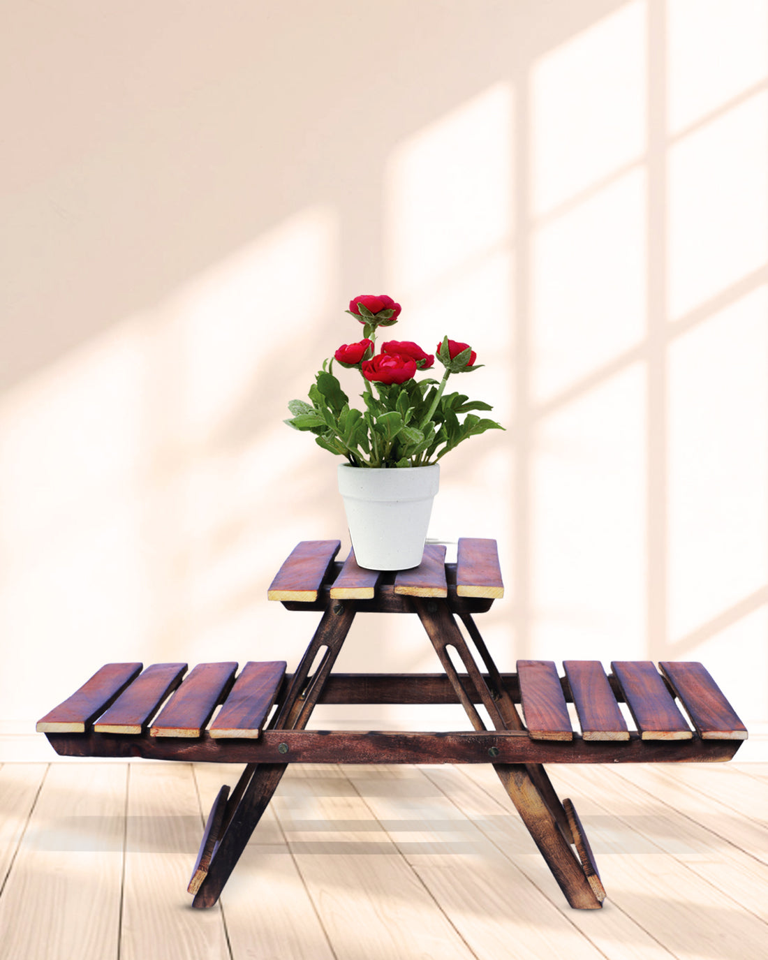 Wooden Planter Stand