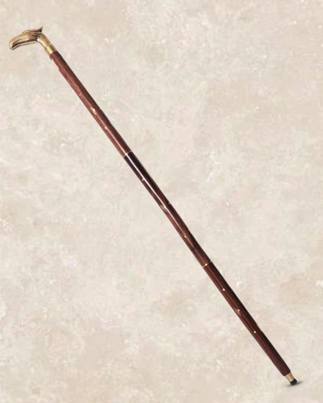 Diamond Brass Design Walking Stick
