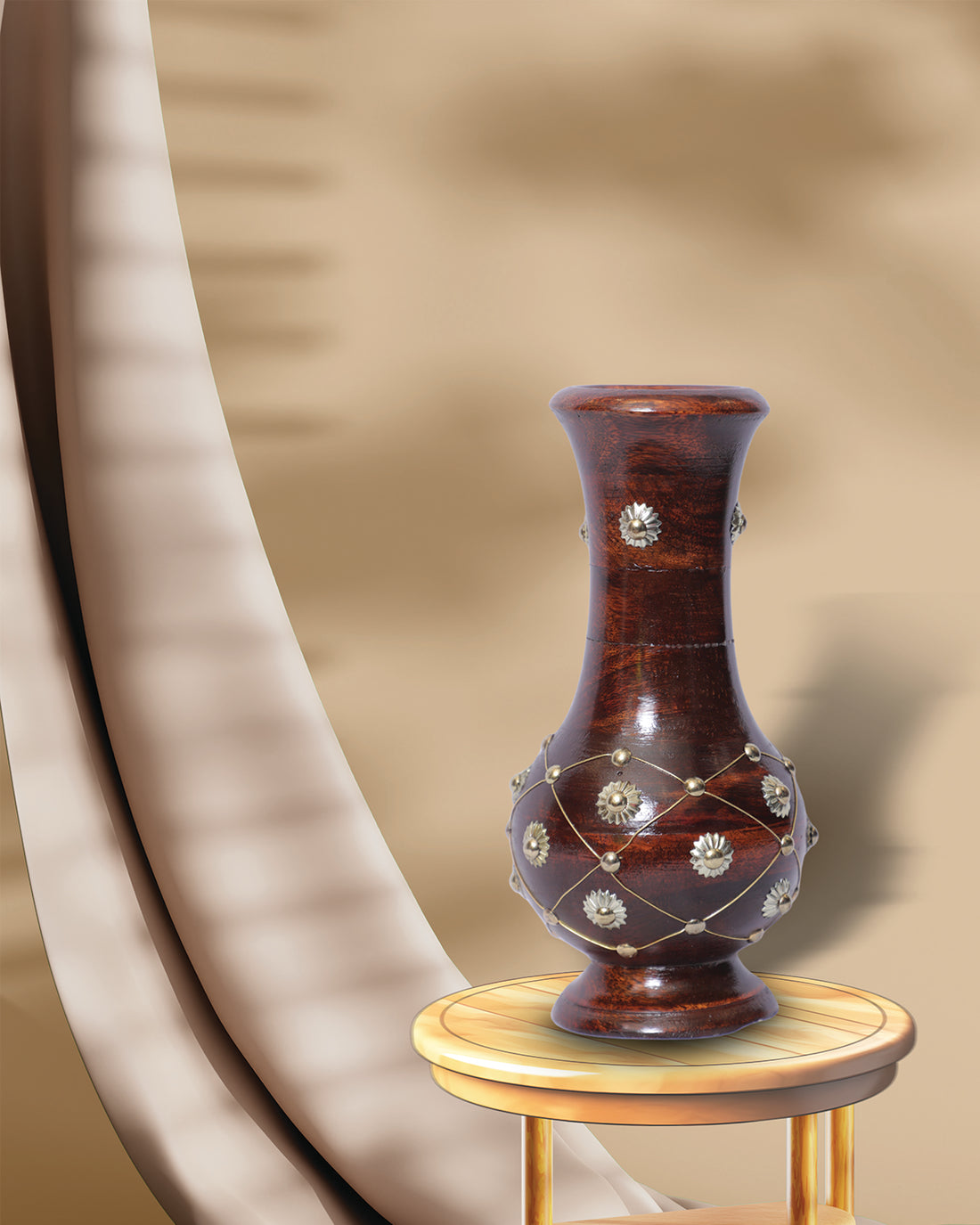 Wooden Flower Pot