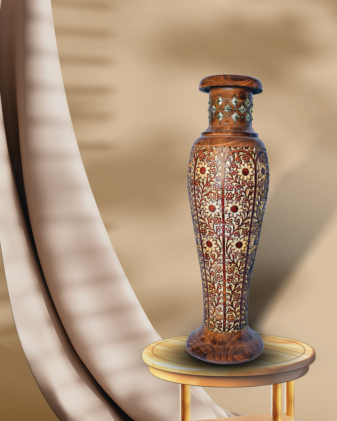 Wooden Vase
