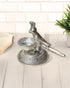 Handcrafted Metal Bird Candle