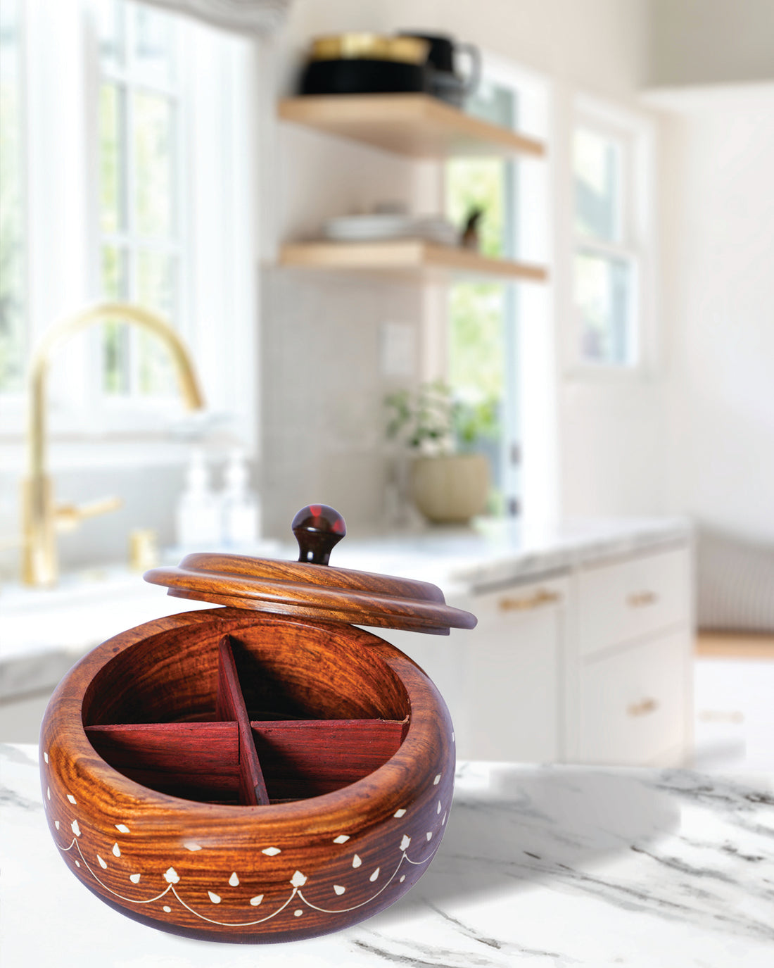 wooden masala box