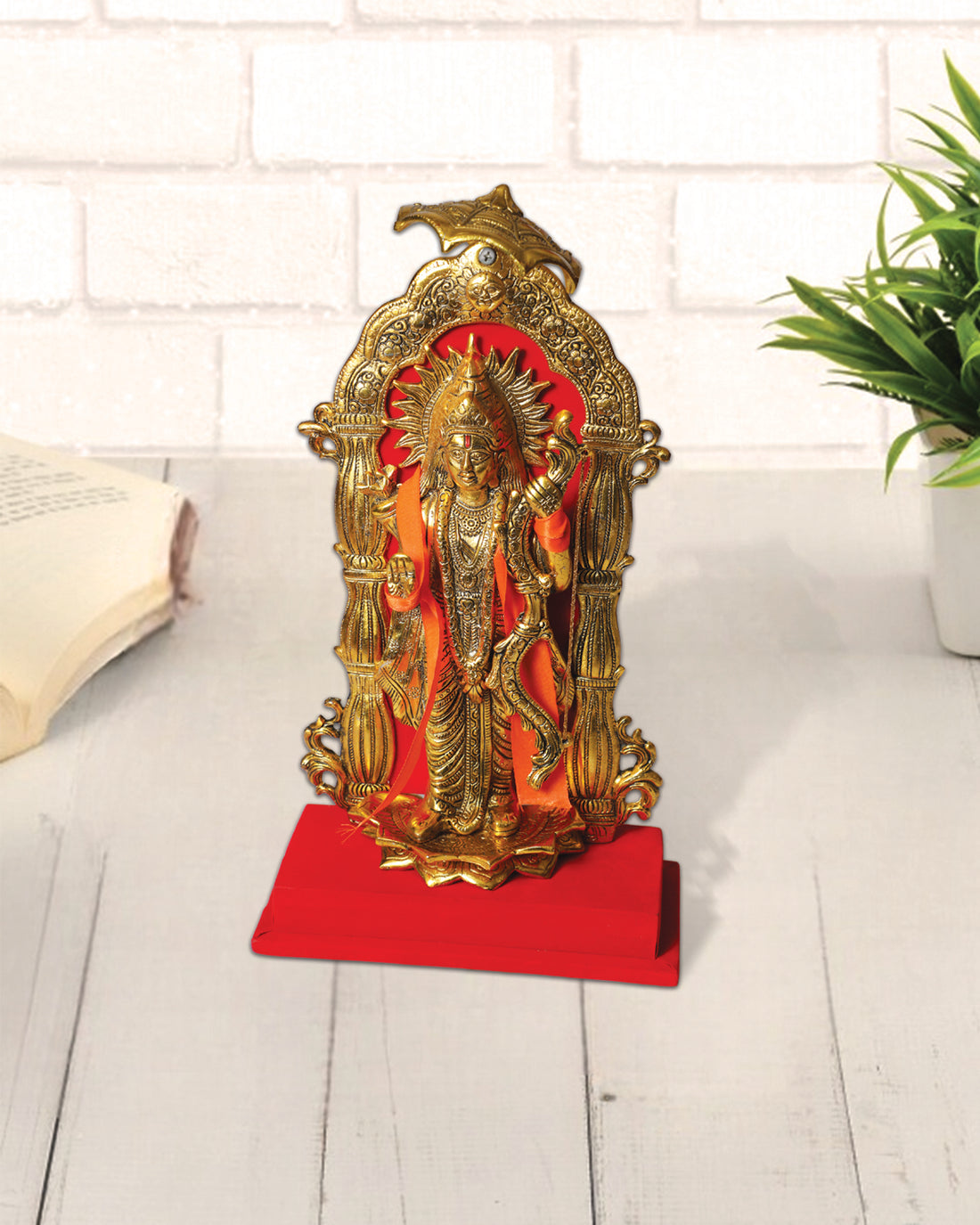 Handcrafted Metal Golden Ram Ji