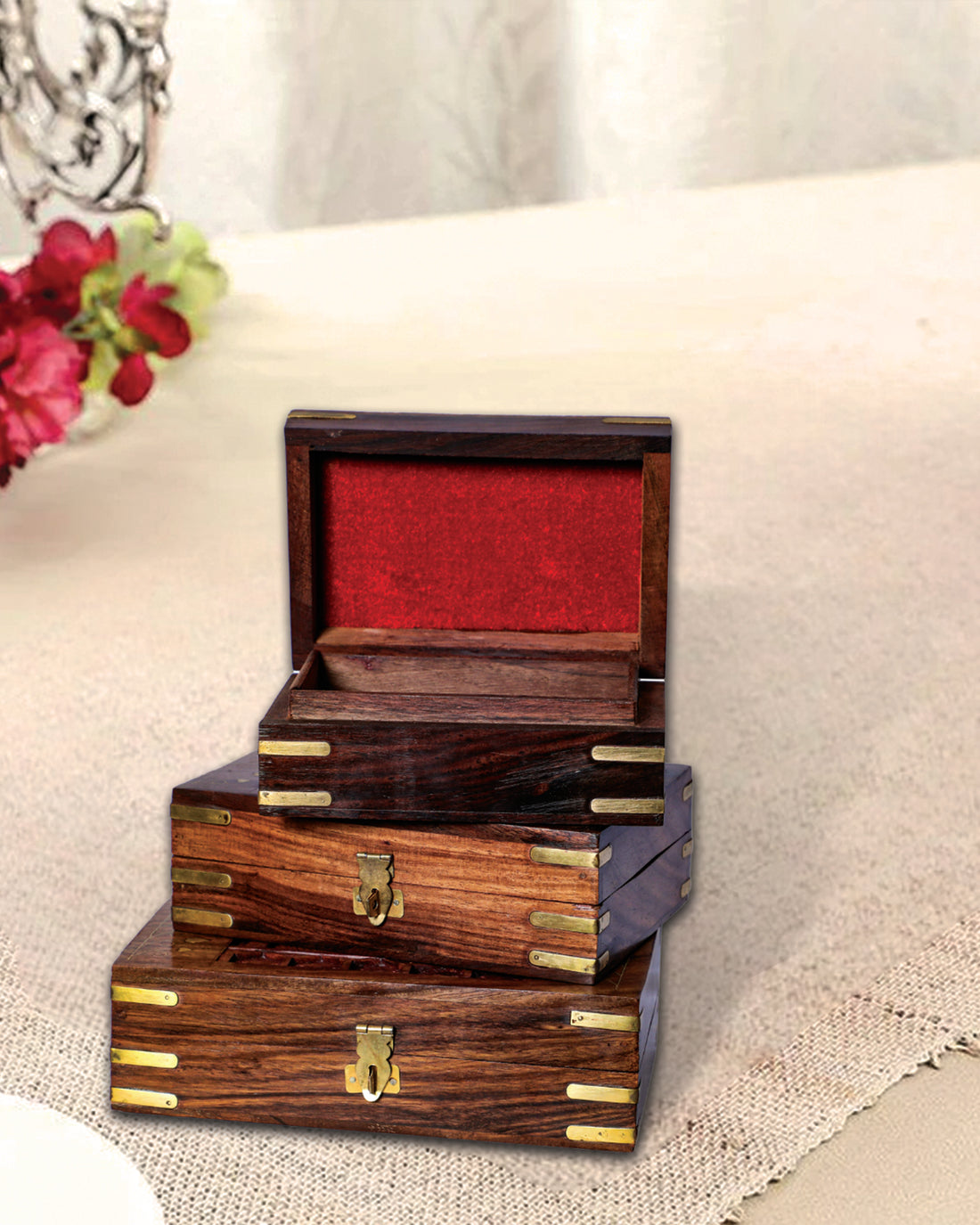 Jewellery Box with Taj Mahal Design