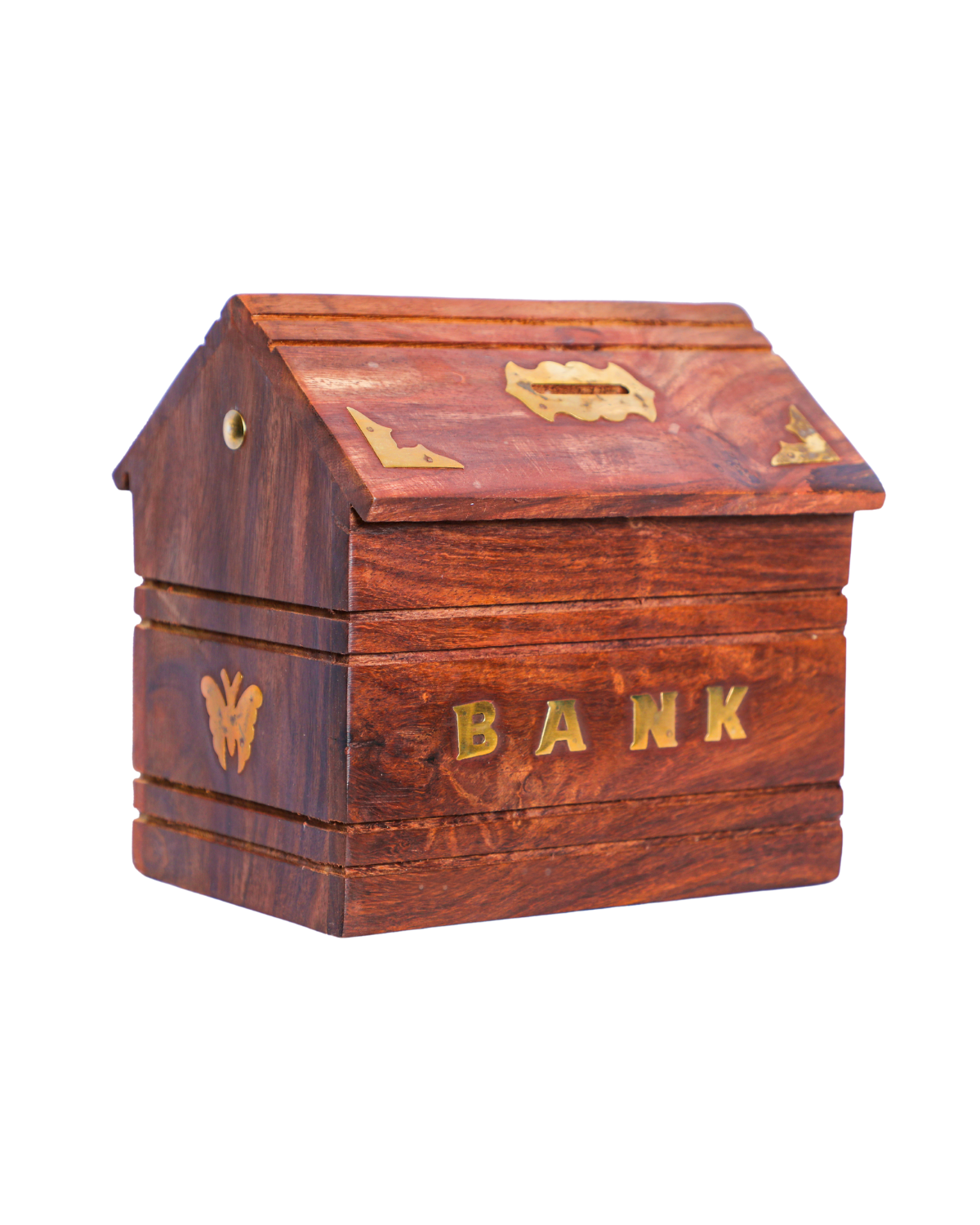 Wooden Hut Money Box