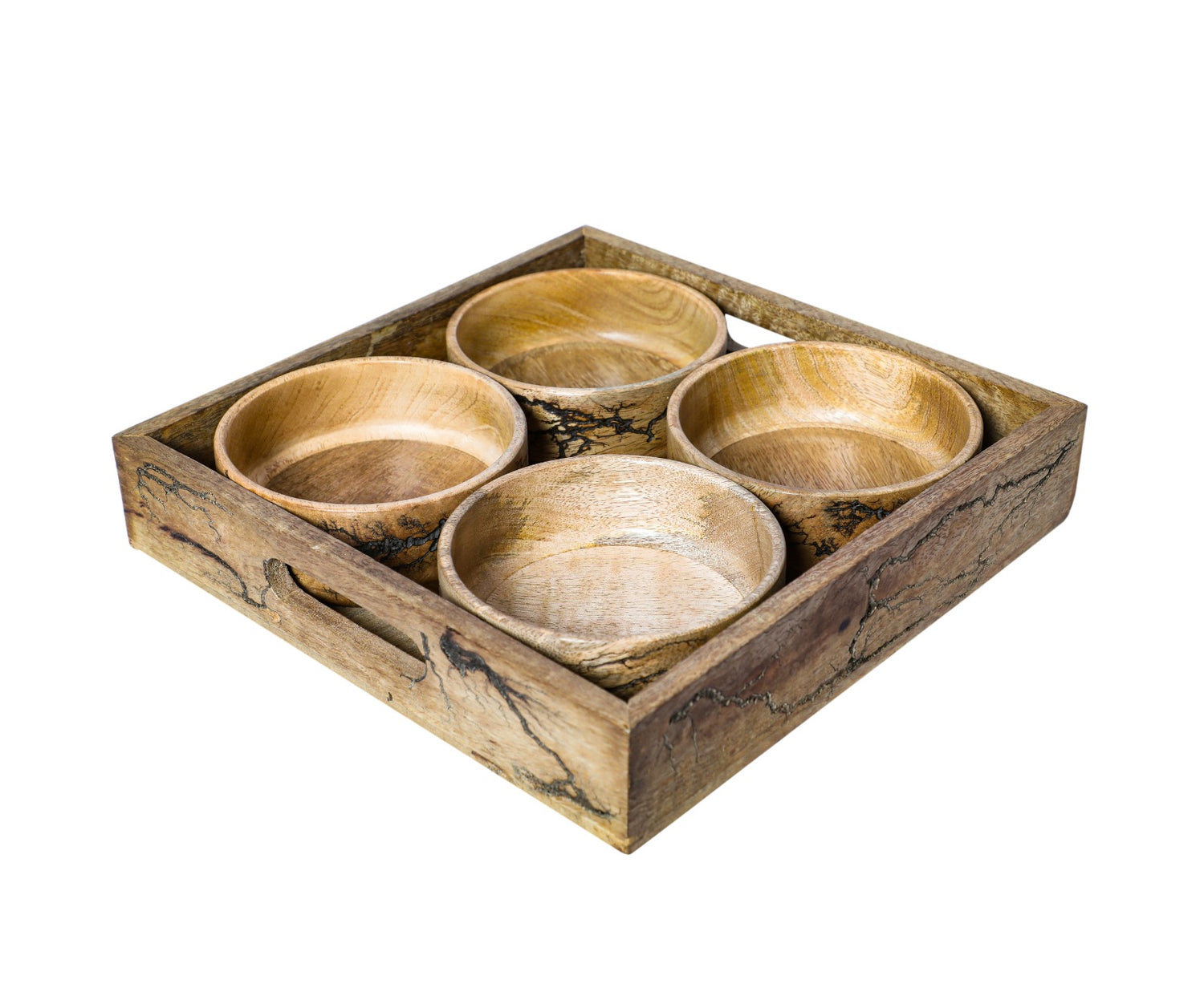 Tray with bowl - 4 pc